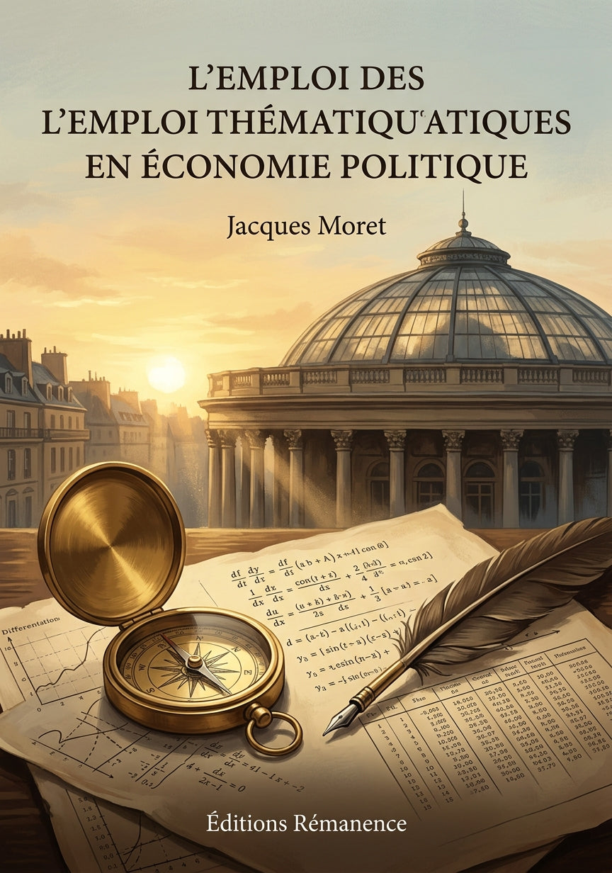 Livre L’Emploi des mathématiques en économie politique par Jacques Moret - Couverture - Editions Remanence
