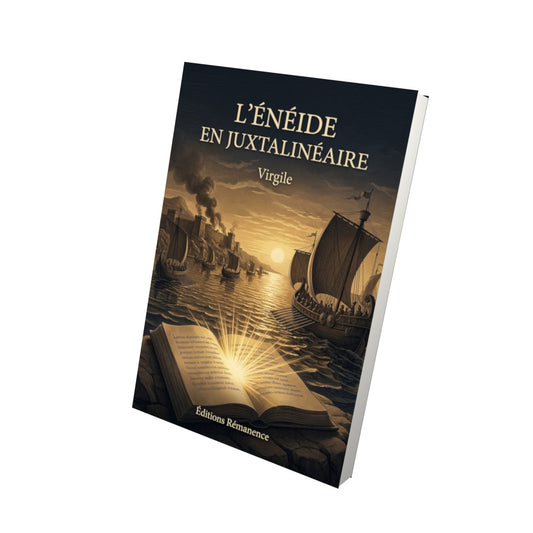Livre L’Énéide en juxtalinéaire par Virgile - Vue 3D - Editions Remanence