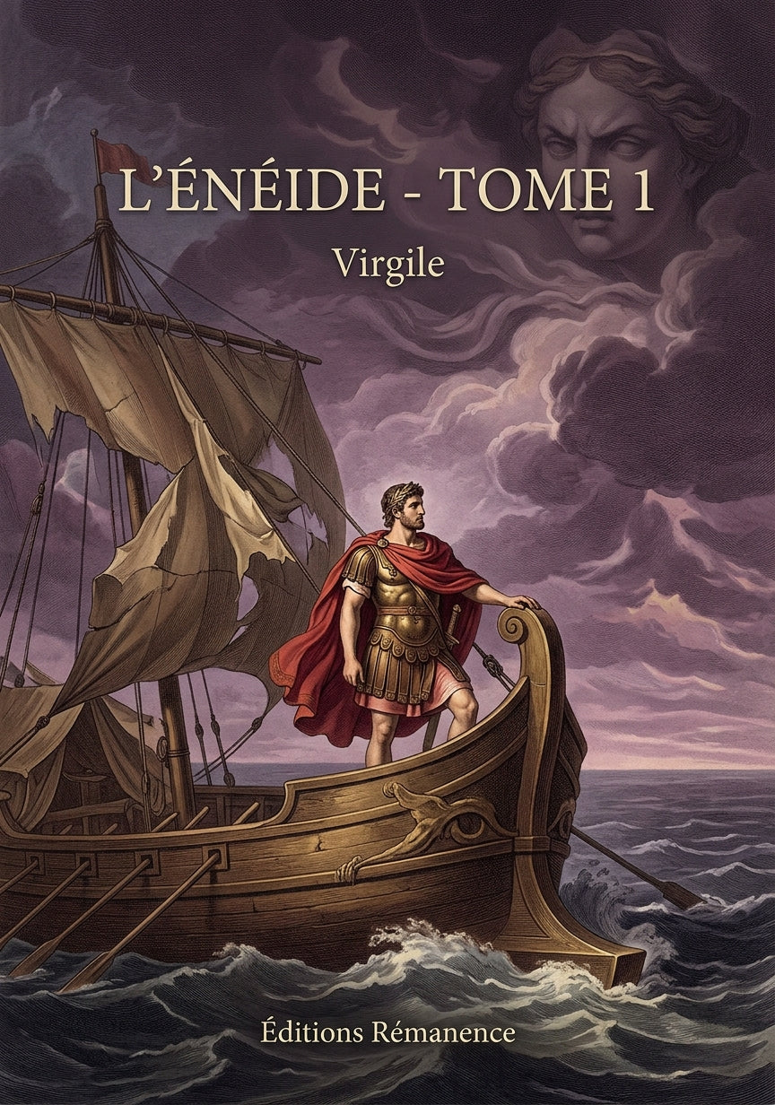 Livre L’Énéide - Tome 1 par Virgile - Couverture - Editions Remanence