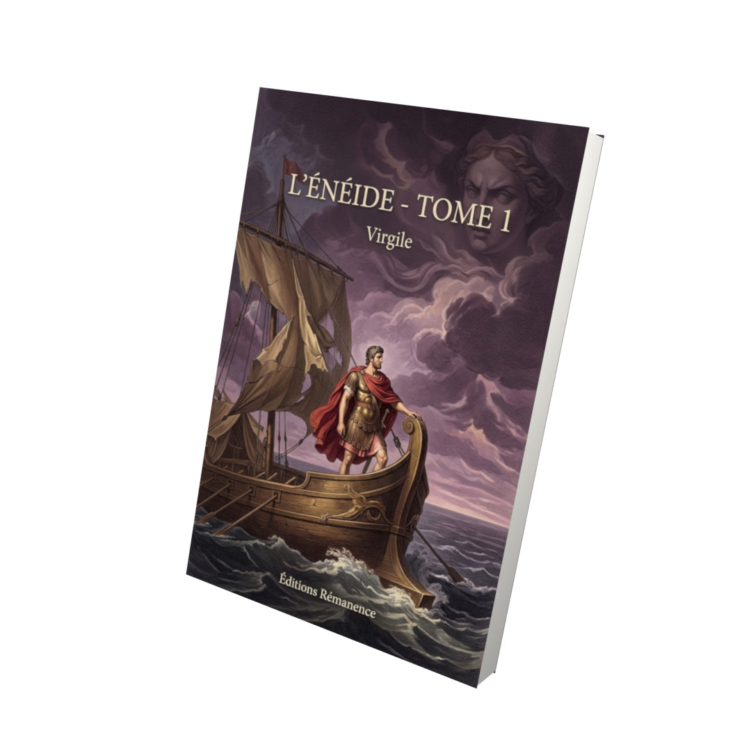 Livre L’Énéide - Tome 1 par Virgile - Vue 3D - Editions Remanence