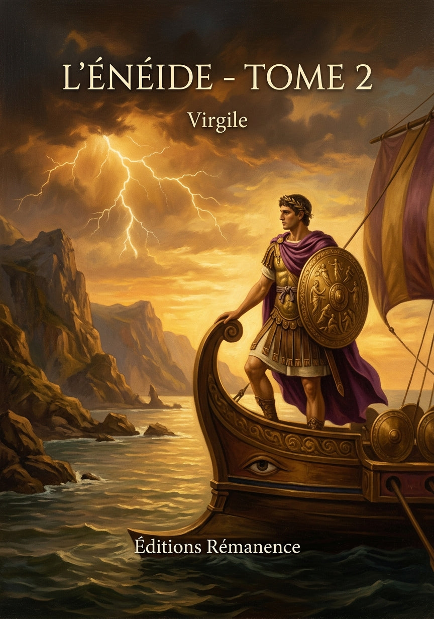 Livre L’Énéide - Tome 2 par Virgile - Couverture - Editions Remanence