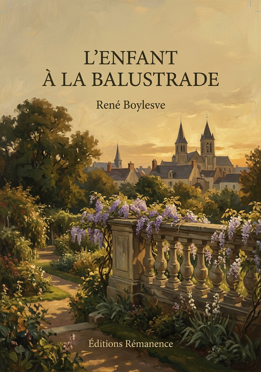 Livre L’Enfant à la balustrade par René Boylesve - Couverture - Editions Remanence