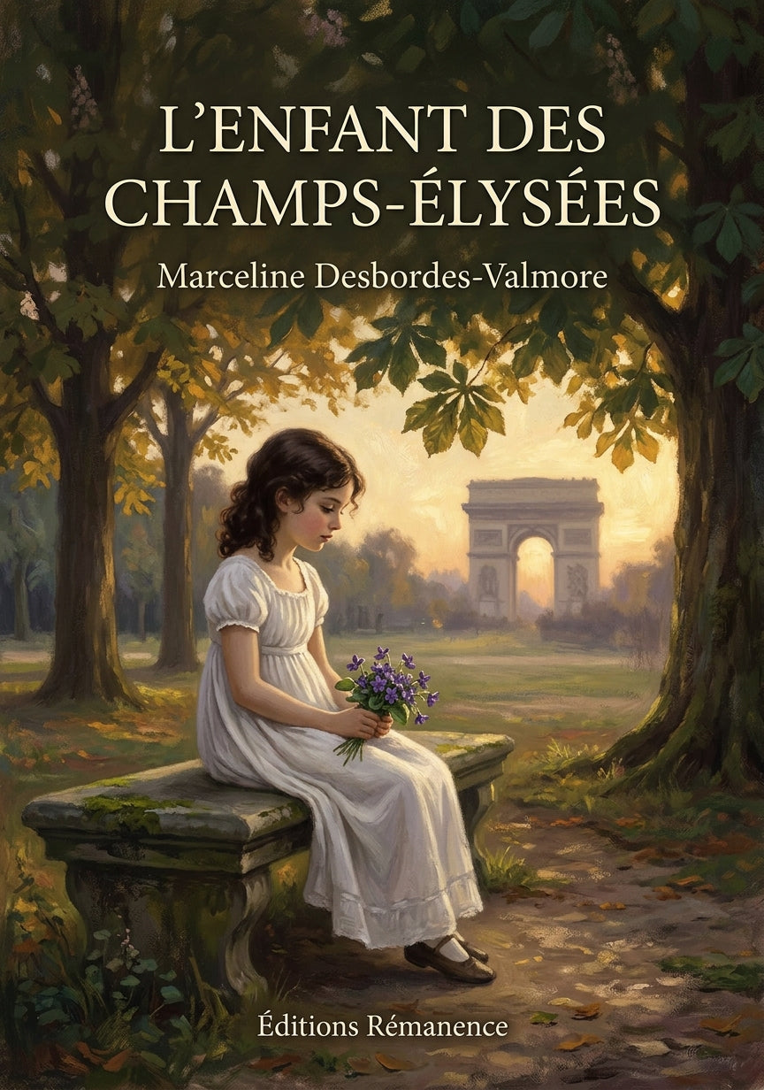 Livre L’enfant des Champs-Élysées par Marceline Desbordes-Valmore - Couverture - Editions Remanence