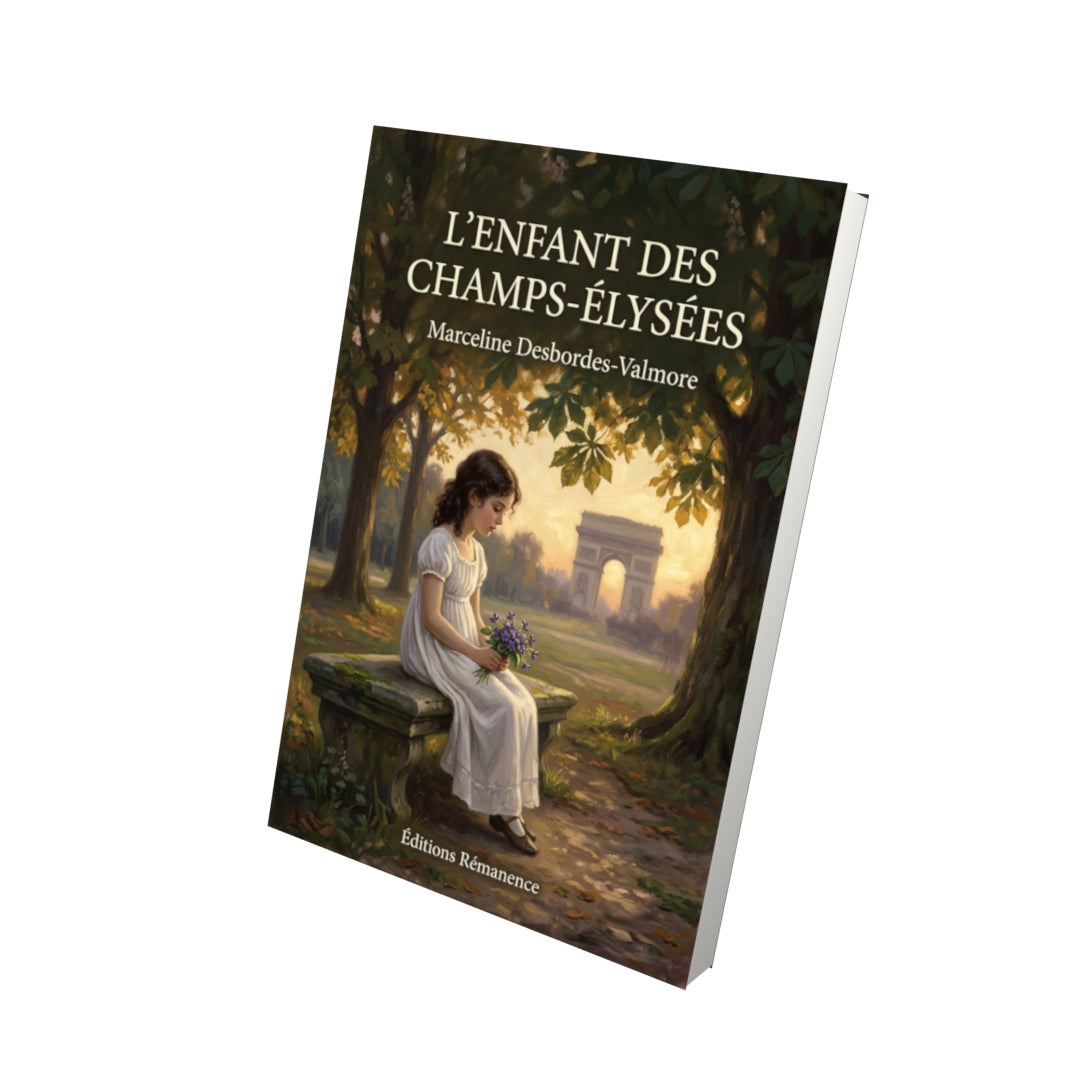 Livre L’enfant des Champs-Élysées par Marceline Desbordes-Valmore - Vue 3D - Editions Remanence