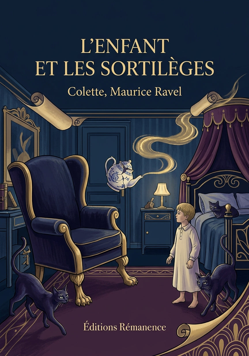 Livre L’Enfant et les Sortilèges par Colette, Maurice Ravel - Couverture - Editions Remanence