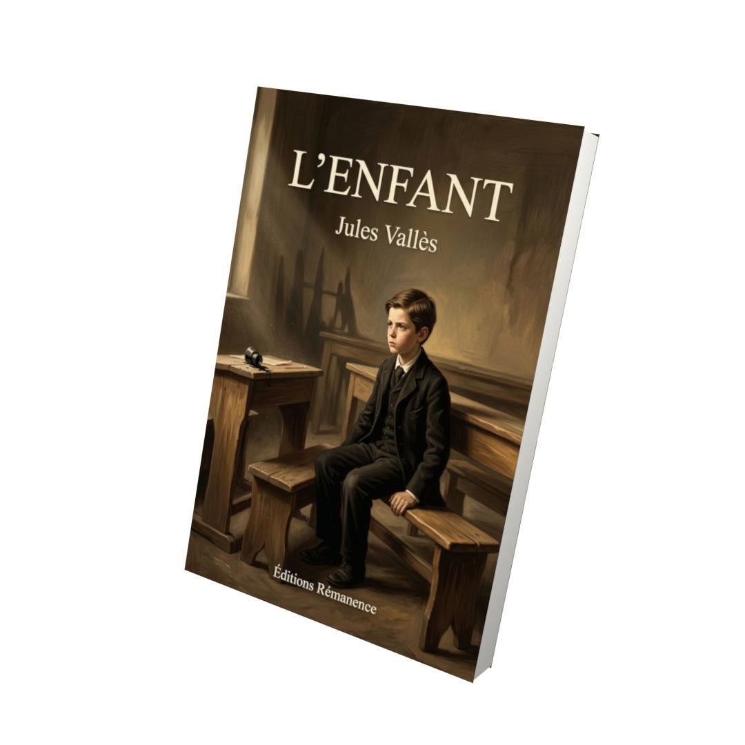 Livre L’Enfant par Jules Vallès - Vue 3D - Editions Remanence