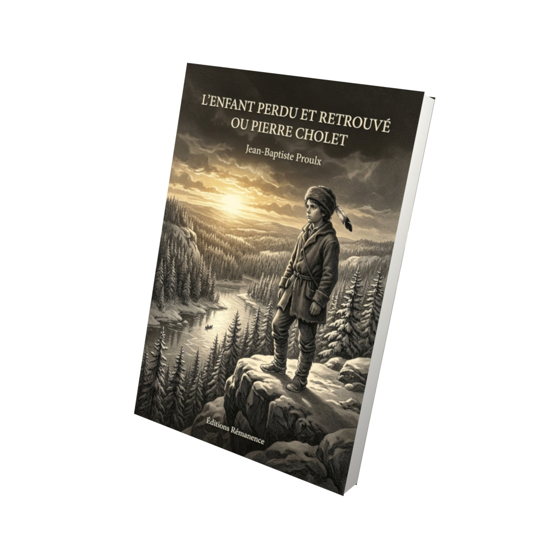Livre L’Enfant perdu et retrouvé ou Pierre Cholet par Jean-Baptiste Proulx - Vue 3D - Editions Remanence