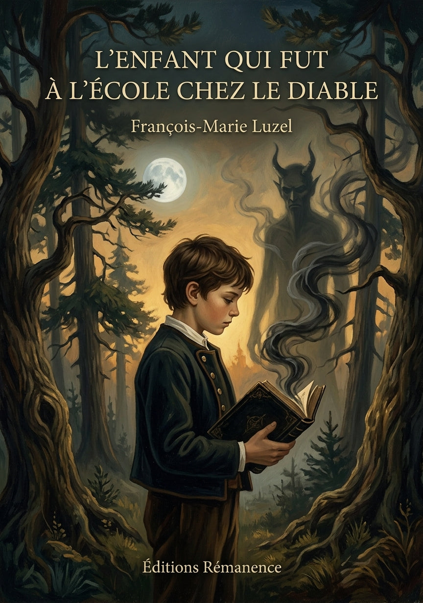 Livre L’enfant qui fut à l’école chez le Diable par François-Marie Luzel - Couverture - Editions Remanence