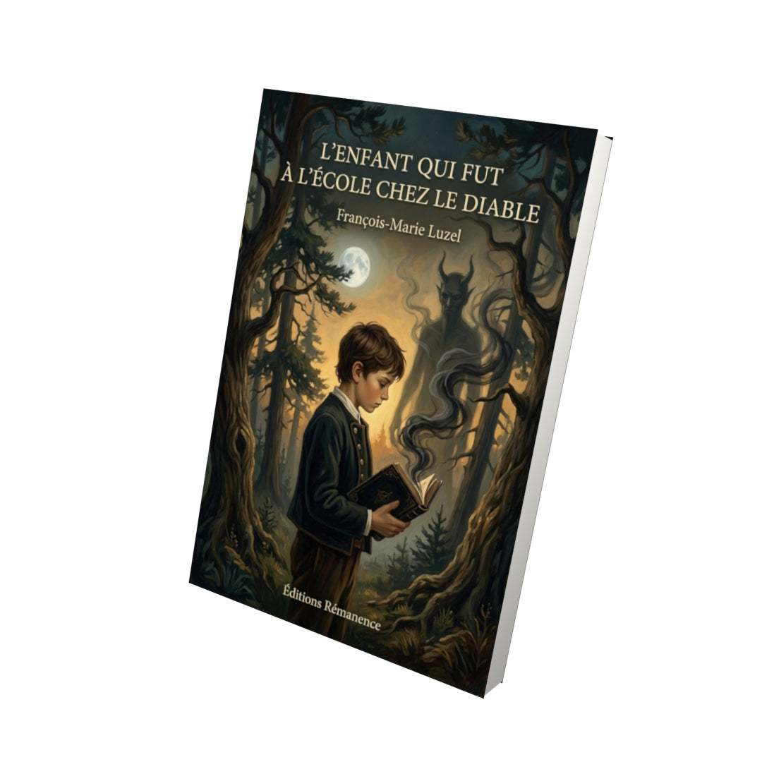 Livre L’enfant qui fut à l’école chez le Diable par François-Marie Luzel - Vue 3D - Editions Remanence