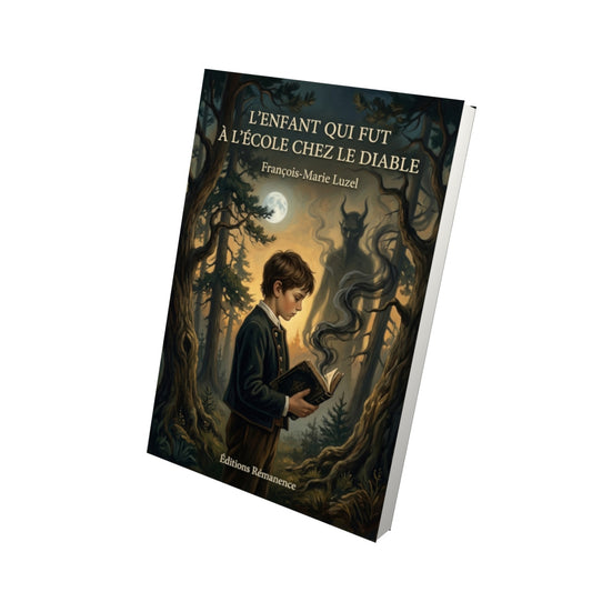 Livre L’enfant qui fut à l’école chez le Diable par François-Marie Luzel - Vue 3D - Editions Remanence