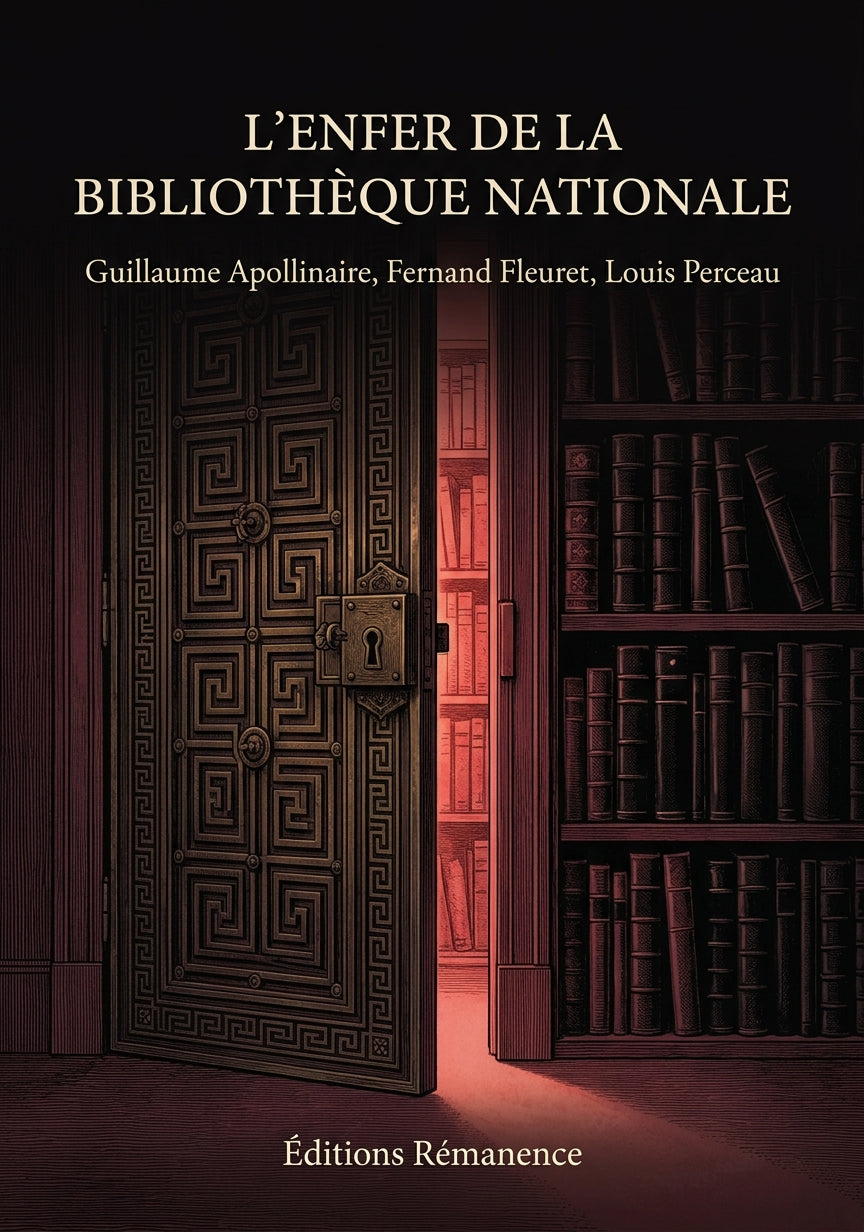 Livre L’Enfer de la Bibliothèque nationale par Guillaume Apollinaire, Fernand Fleuret, Louis Perceau - Couverture - Editions Remanence