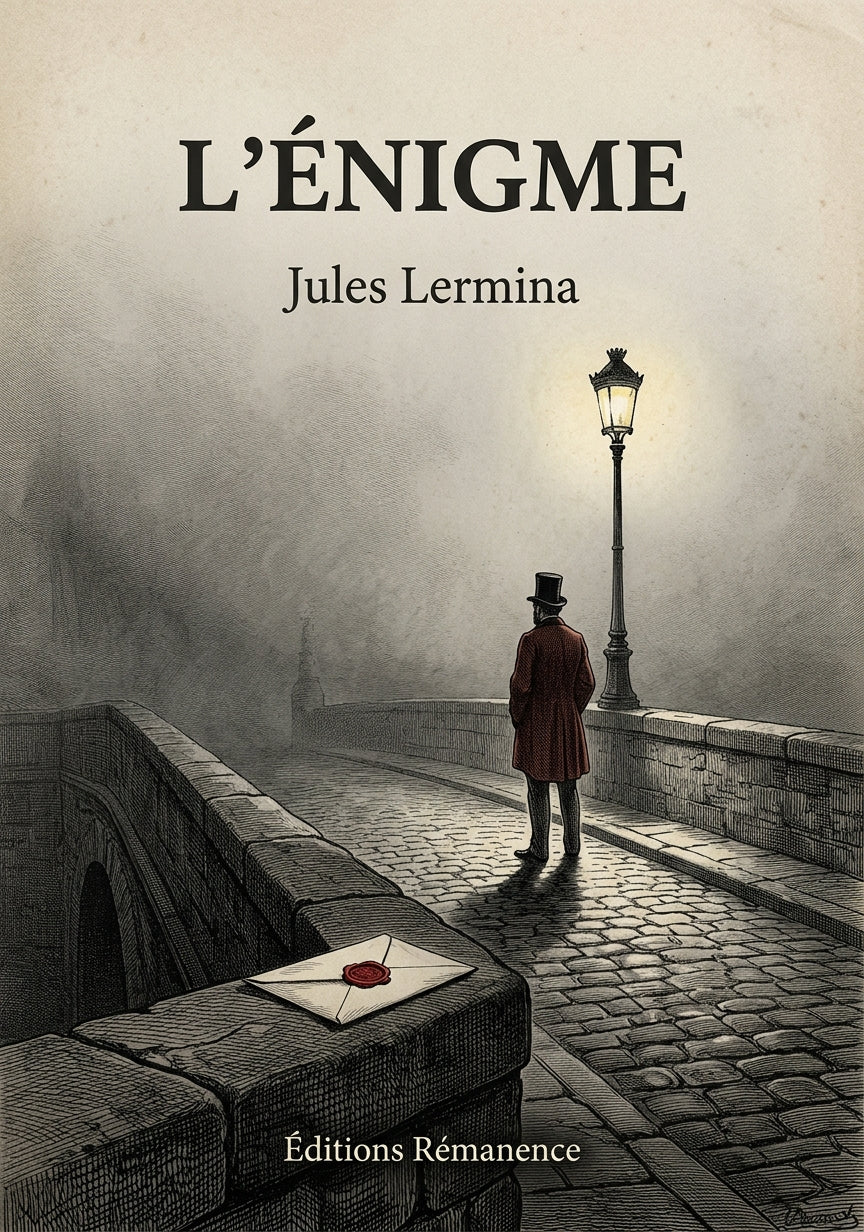 Livre L’Énigme par Jules Lermina - Couverture - Editions Remanence