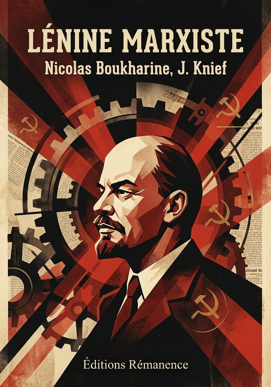 Livre Lénine marxiste par Nicolas Boukharine, J. Knief - Couverture - Editions Remanence