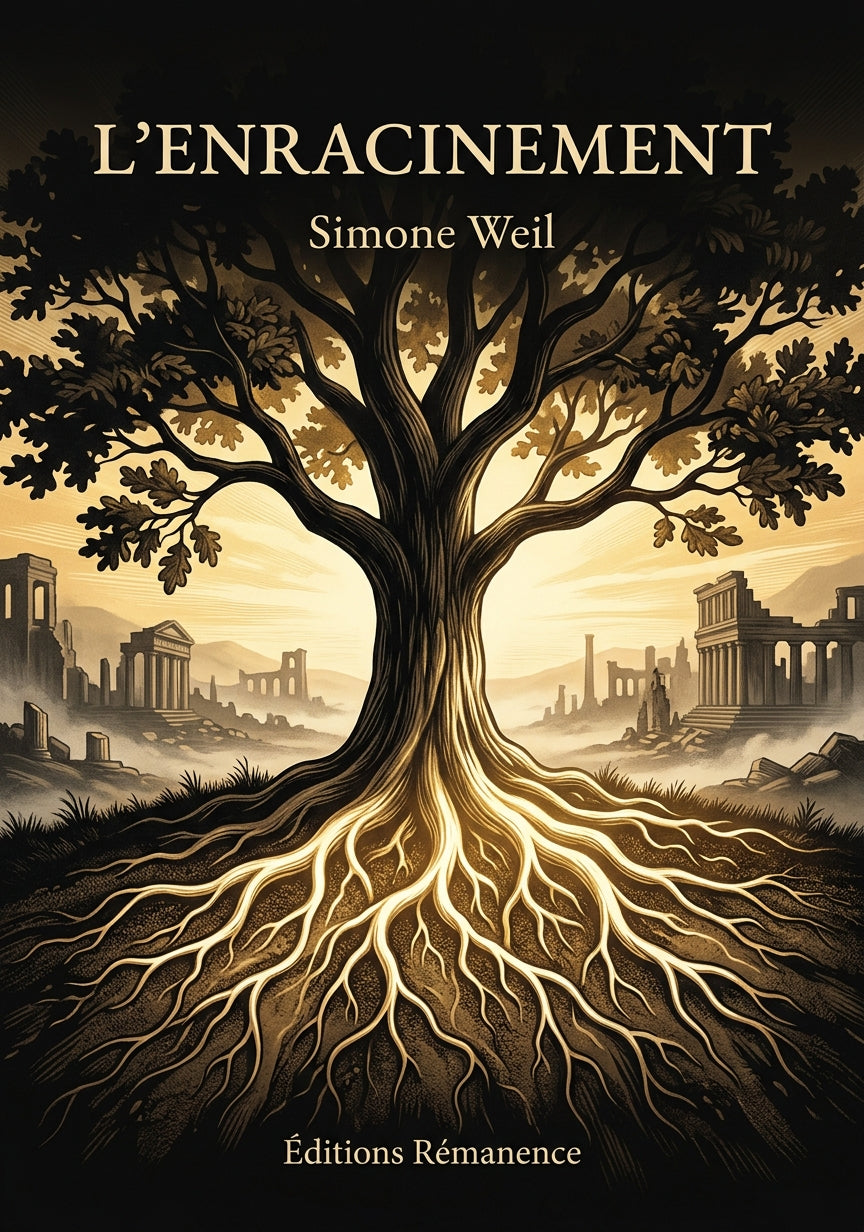 Livre L’Enracinement par Simone Weil - Couverture - Editions Remanence