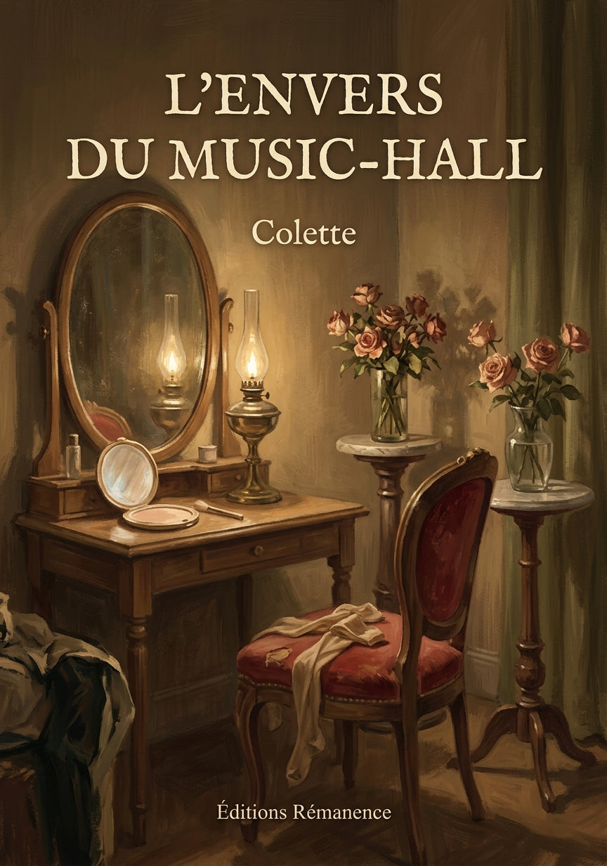 Livre L’Envers du Music-Hall par Colette - Couverture - Editions Remanence