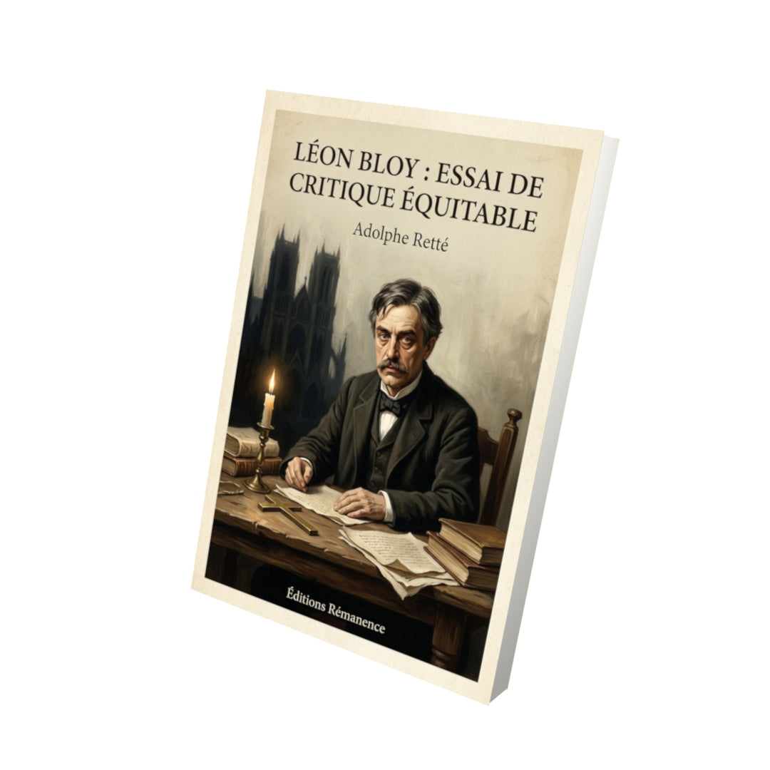Livre Léon Bloy : Essai de critique équitable - Adolphe Retté - Vue 3D - Editions Remanence