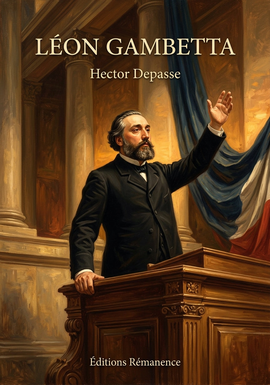 Livre Léon Gambetta par Hector Depasse - Couverture - Editions Remanence
