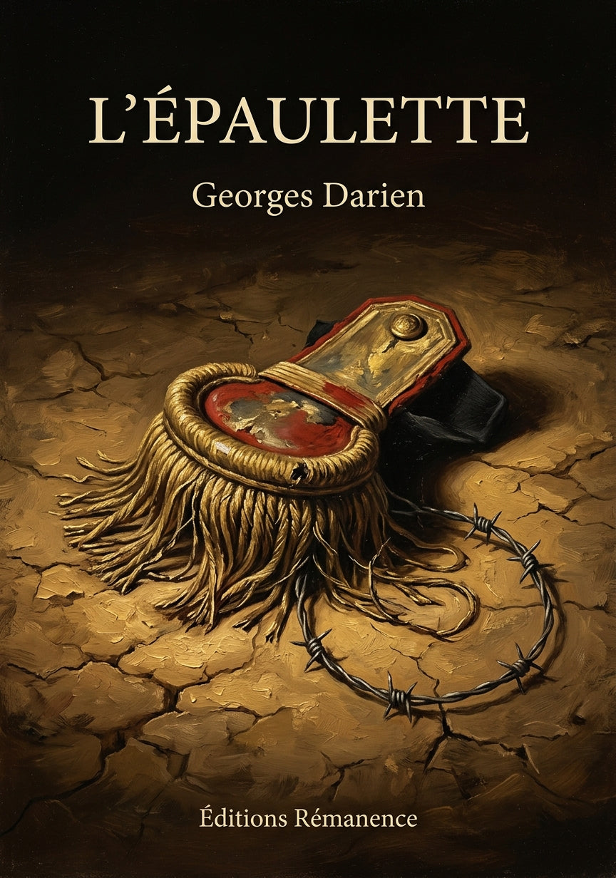 Livre L’Épaulette par Georges Darien - Couverture - Editions Remanence