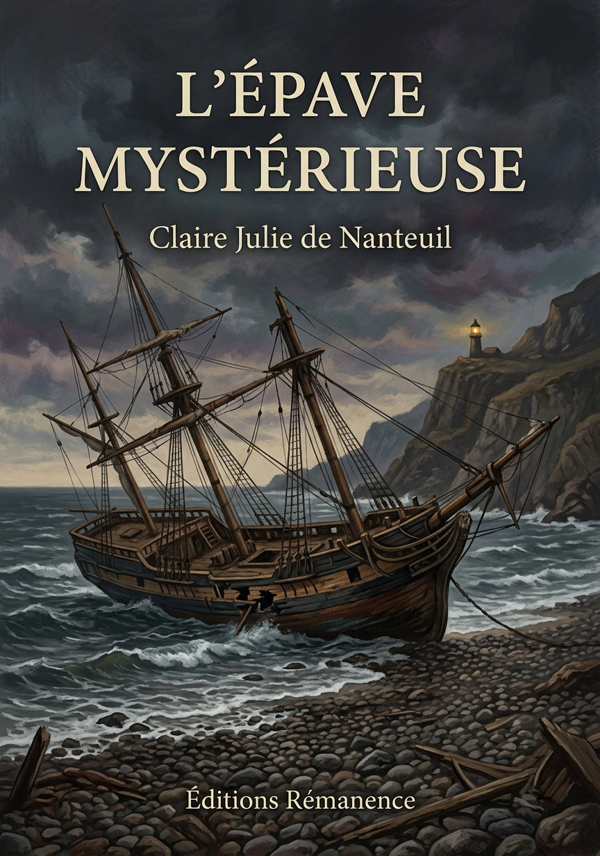 Livre L’épave mystérieuse par Claire Julie de Nanteuil - Couverture - Editions Remanence