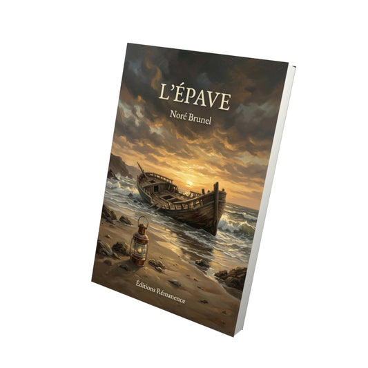 Livre L’Épave par Noré Brunel - Vue 3D - Editions Remanence