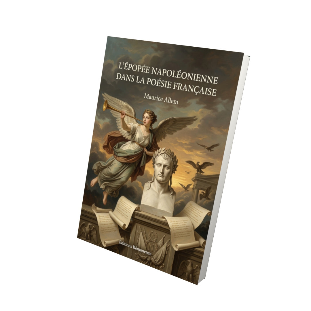 Livre L’Épopée napoléonienne dans la poésie française par Maurice Allem - Vue 3D - Editions Remanence