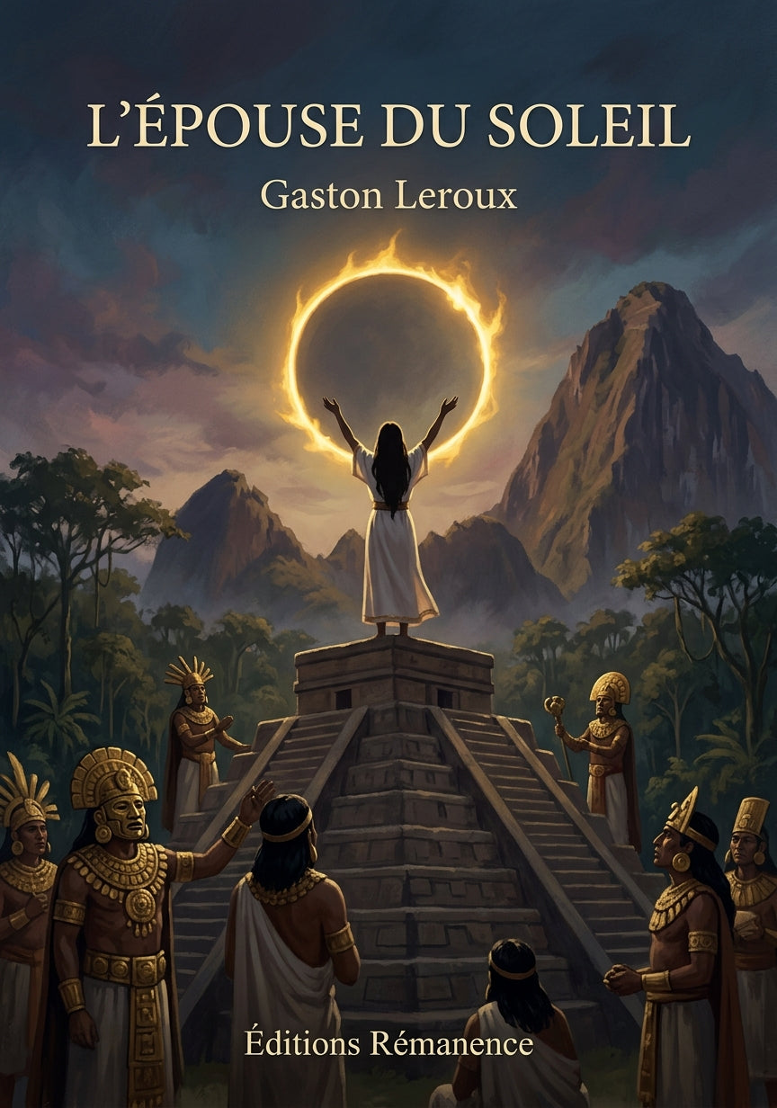 Livre L’Épouse du Soleil par Gaston Leroux - Couverture - Editions Remanence
