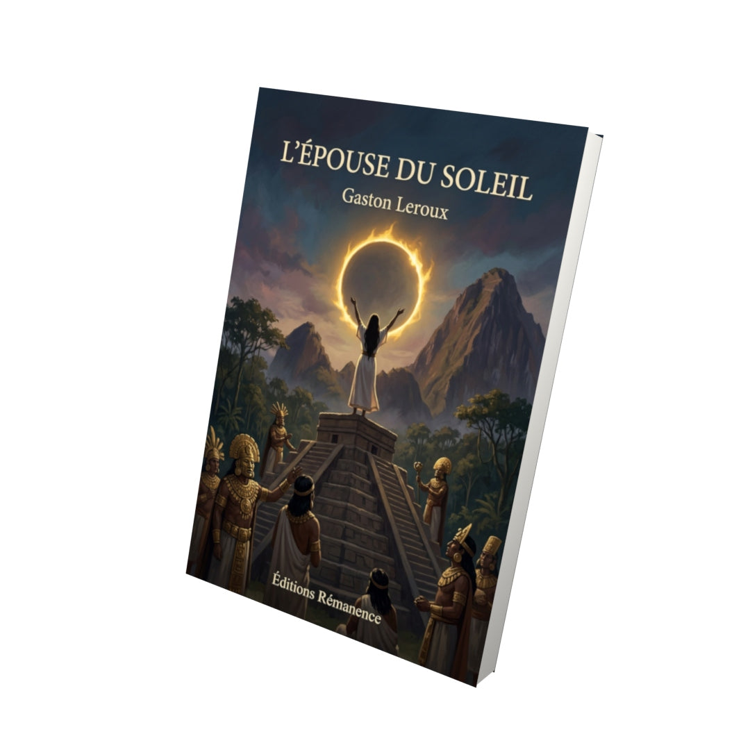 Livre L’Épouse du Soleil par Gaston Leroux - Vue 3D - Editions Remanence