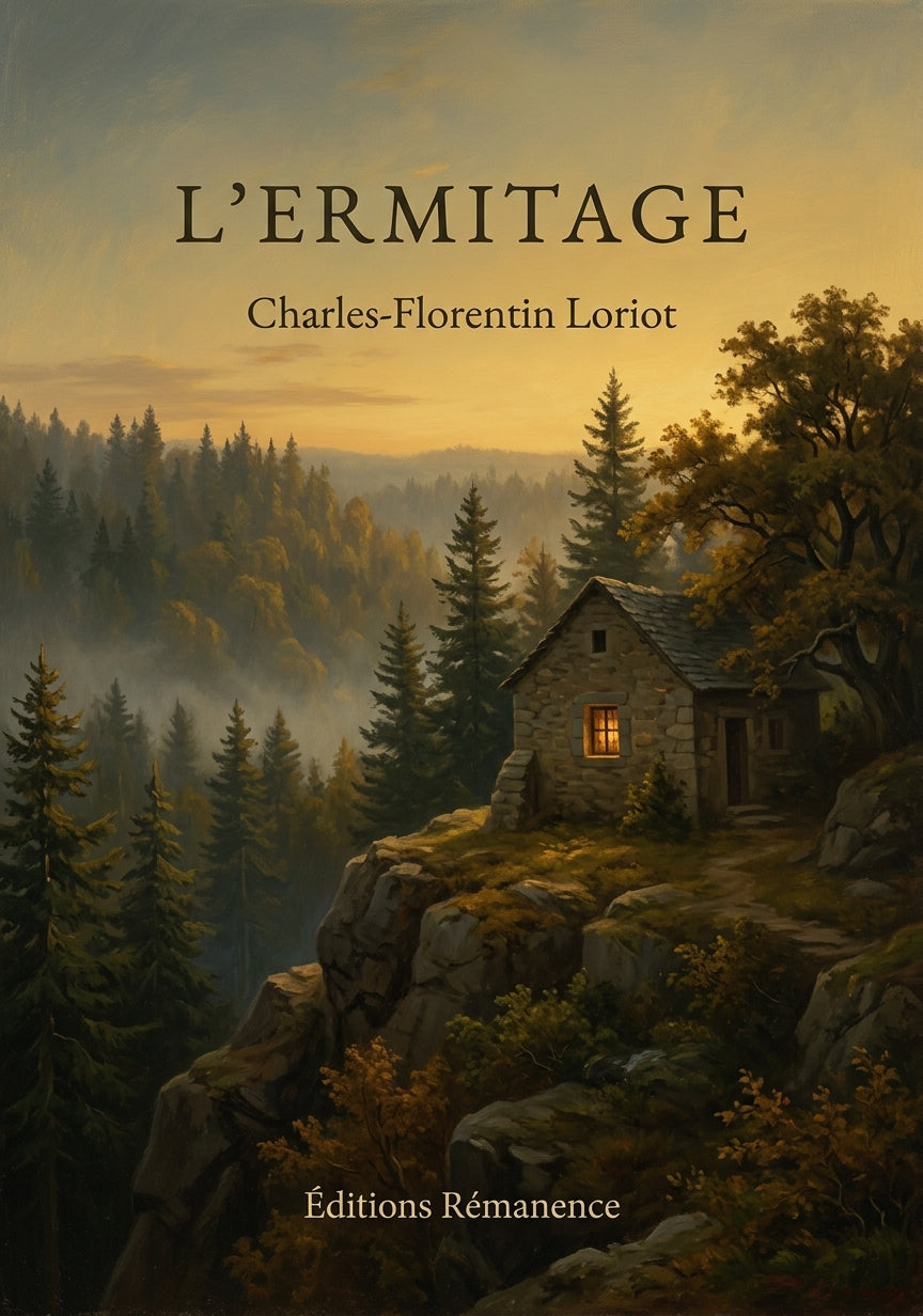 Livre L’Ermitage par Charles-Florentin Loriot - Couverture - Editions Remanence