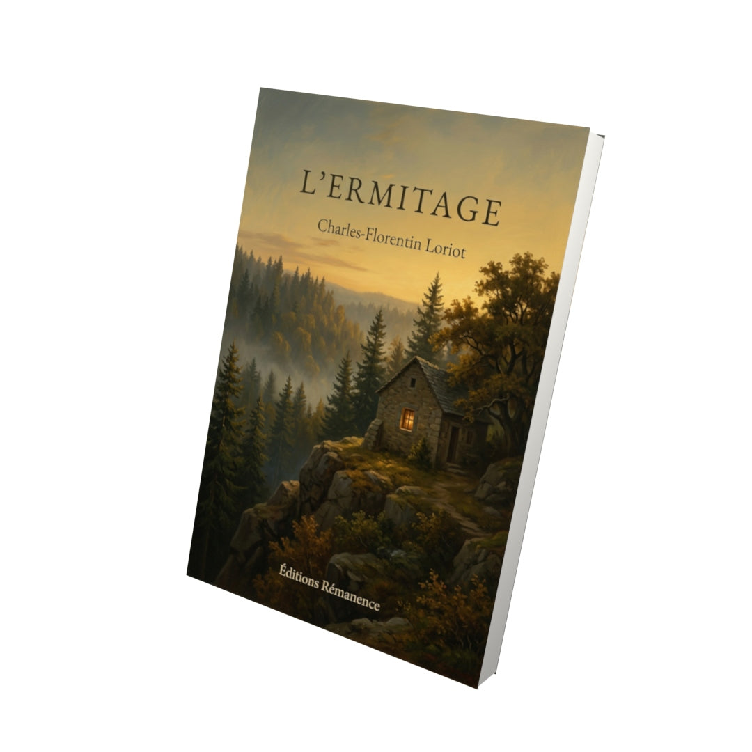 Livre L’Ermitage par Charles-Florentin Loriot - Vue 3D - Editions Remanence