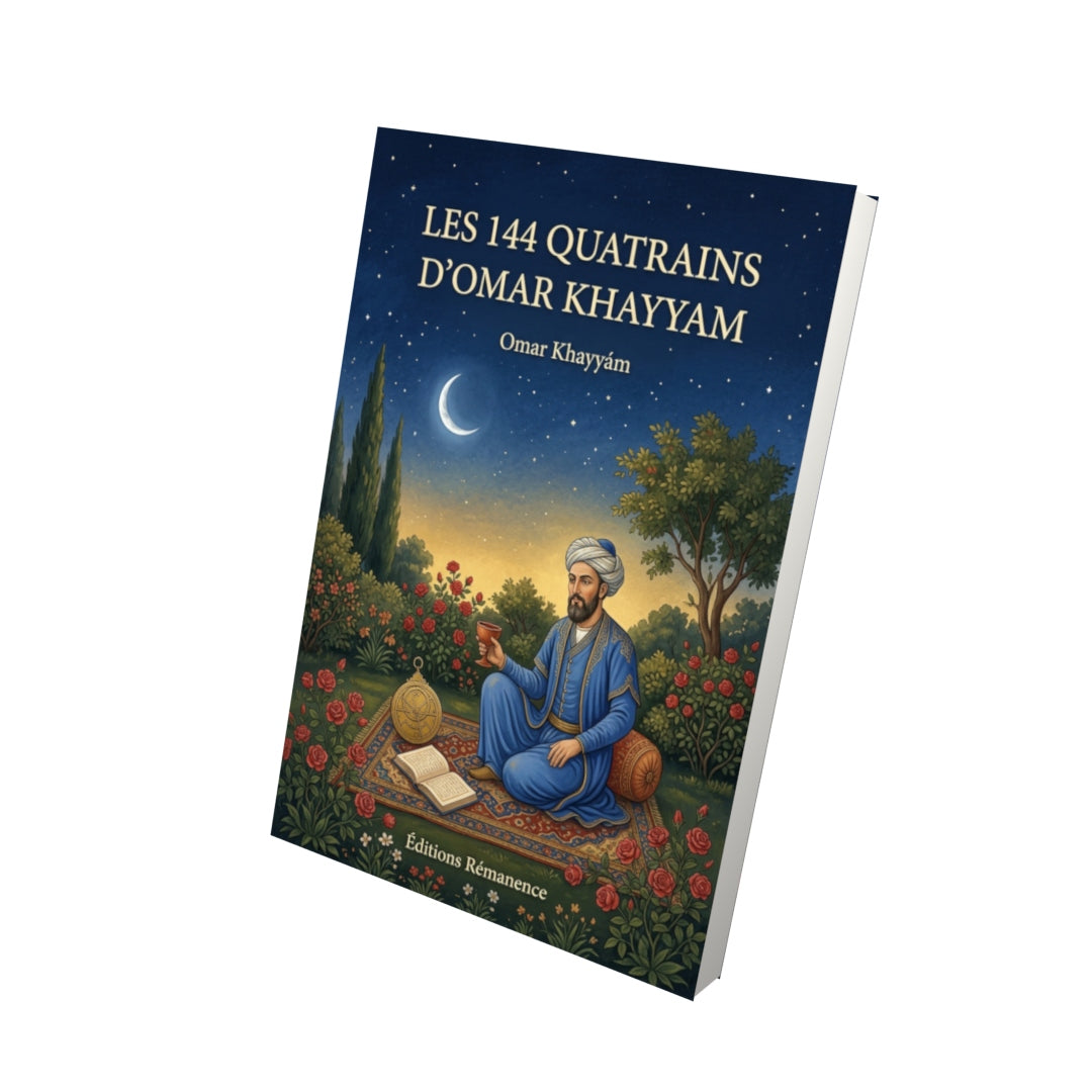 Livre Les 144 Quatrains d’Omar Khayyam par Omar Khayyám - Vue 3D - Editions Remanence