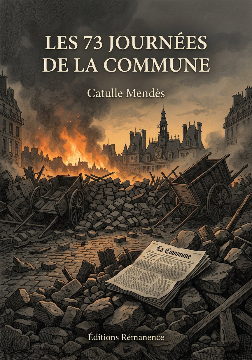 Livre Les 73 Journées de la Commune par Catulle Mendès - Couverture - Editions Remanence