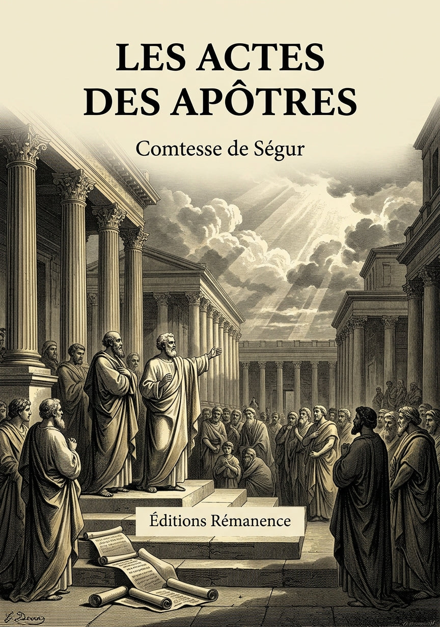 Livre Les Actes des Apôtres par Comtesse de Ségur - Couverture - Editions Remanence