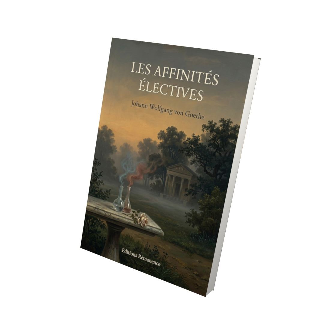 Livre Les Affinités électives par Johann Wolfgang von Goethe - Vue 3D - Editions Remanence