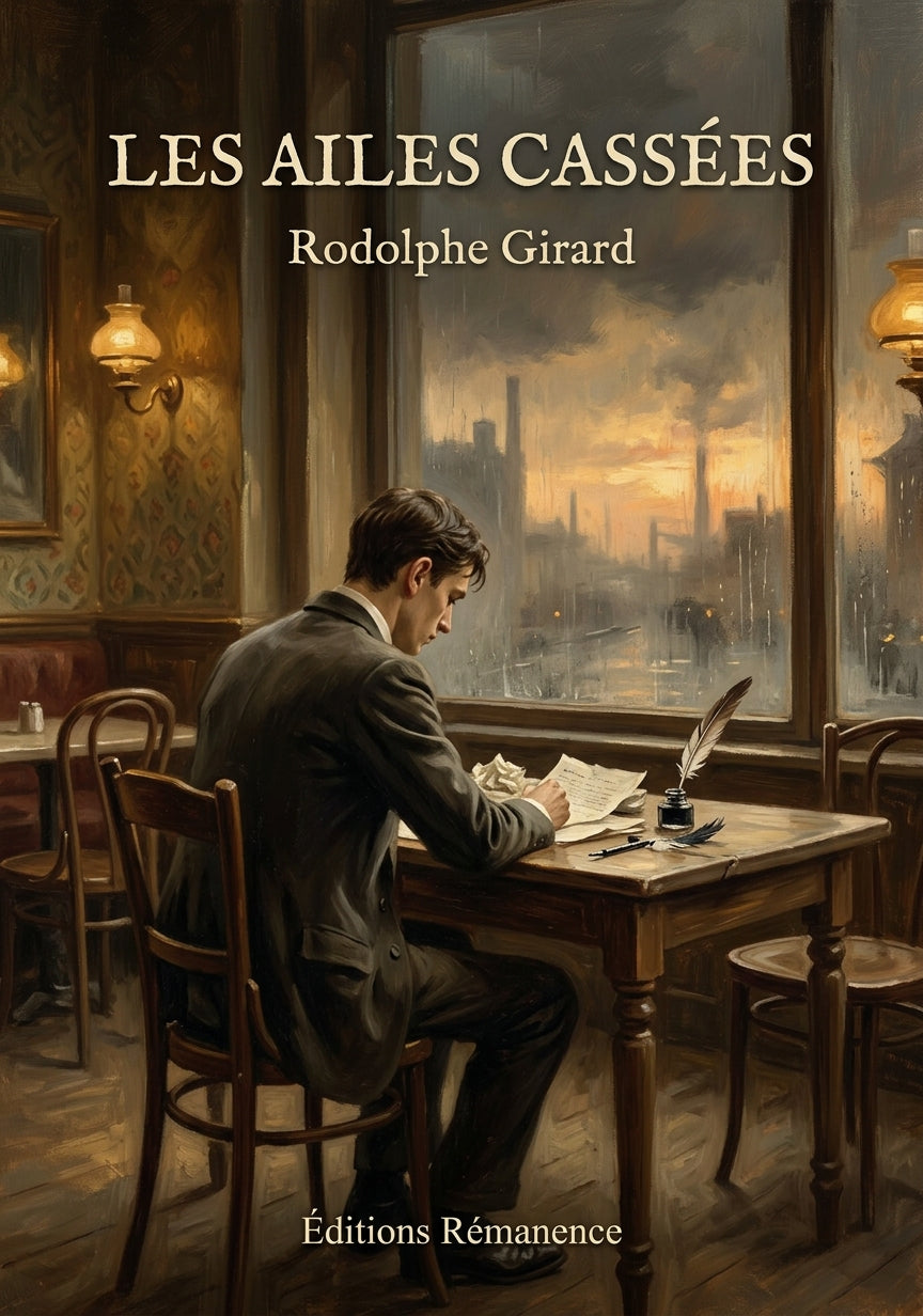Livre Les ailes cassées par Rodolphe Girard - Couverture - Editions Remanence