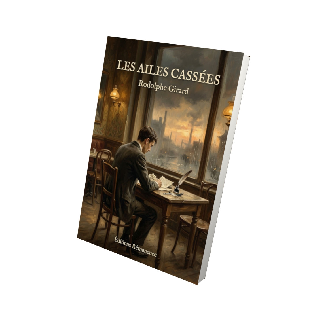 Livre Les ailes cassées par Rodolphe Girard - Vue 3D - Editions Remanence