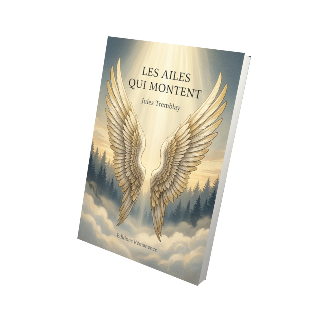Livre Les ailes qui montent par Jules Tremblay - Vue 3D - Editions Remanence