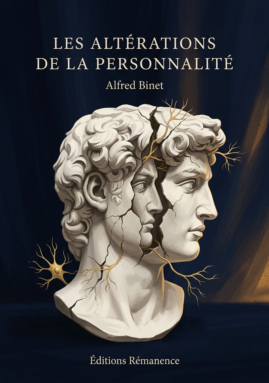 Livre Les Altérations de la personnalité par Alfred Binet - Couverture - Editions Remanence