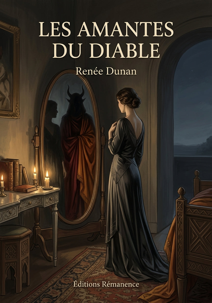 Livre Les Amantes du diable par Renée Dunan - Couverture - Editions Remanence
