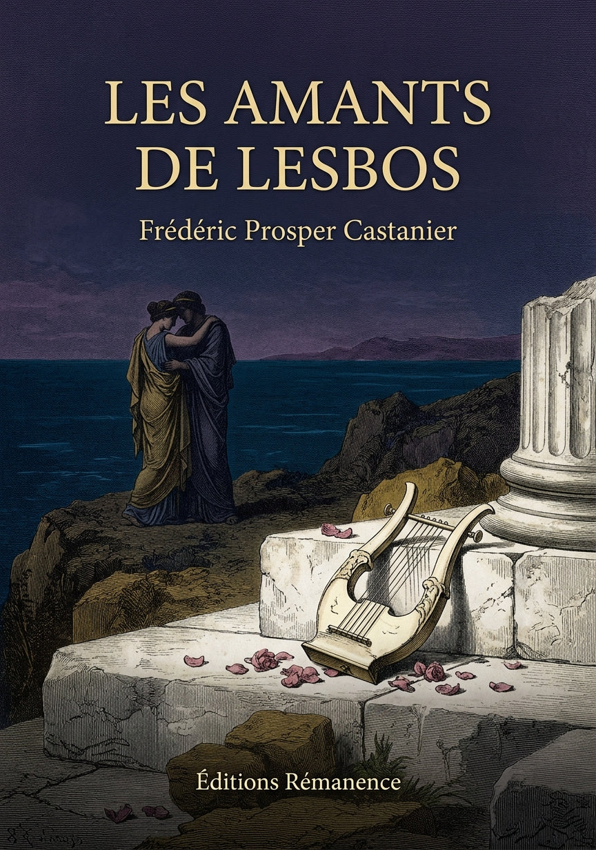 Livre Les Amants de Lesbos par Frédéric Prosper Castanier - Couverture - Editions Remanence