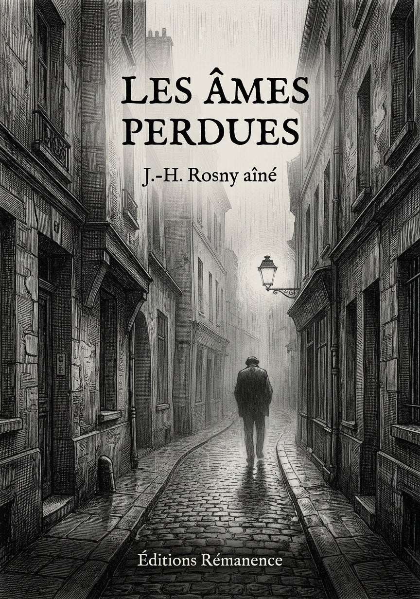 Livre Les Âmes perdues par J.-H. Rosny aîné - Couverture - Editions Remanence
