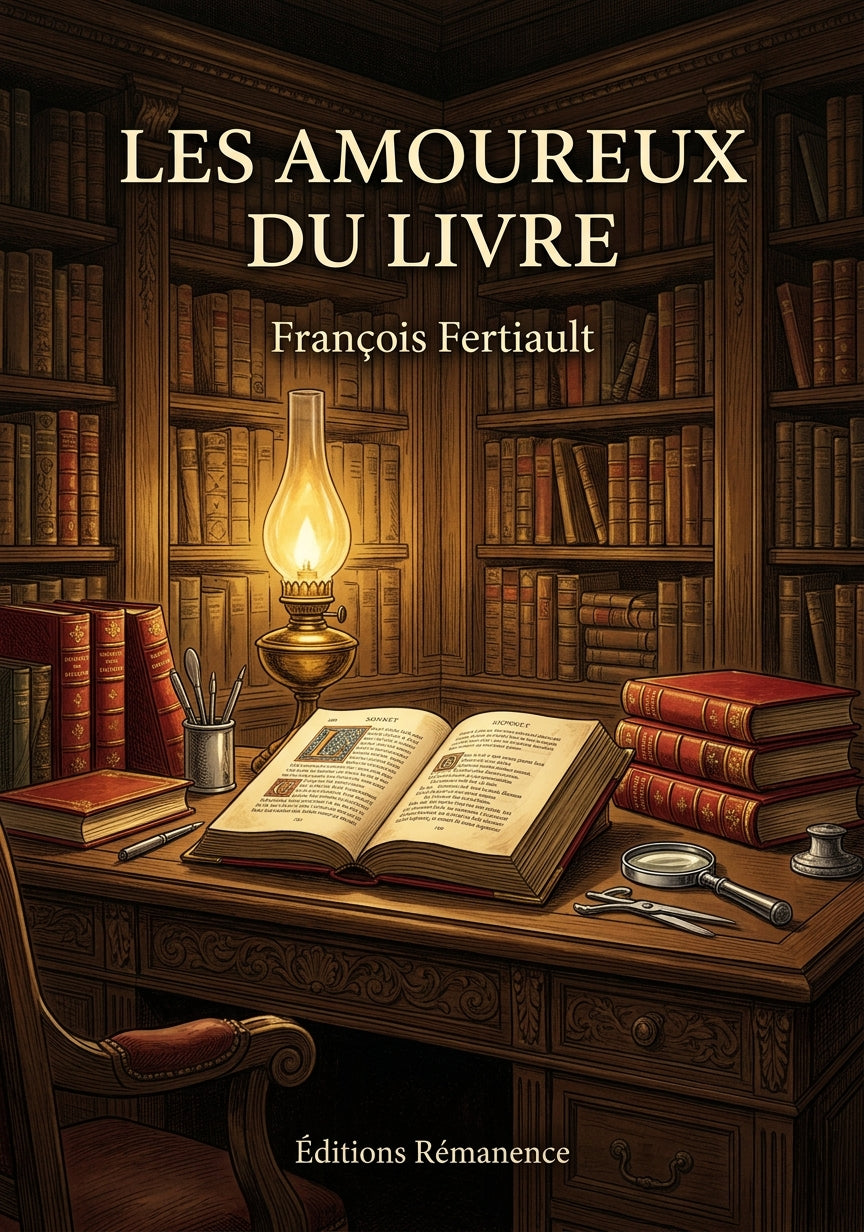 Livre Les Amoureux du livre par François Fertiault - Couverture - Editions Remanence