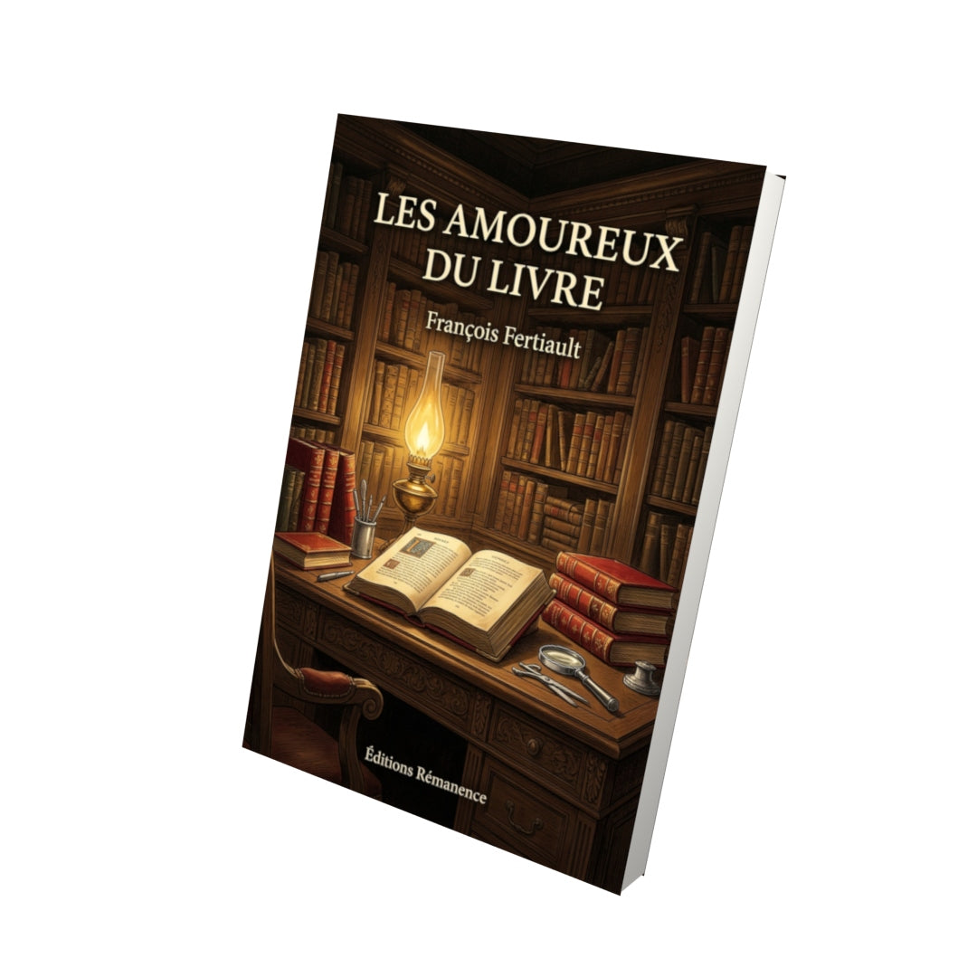 Livre Les Amoureux du livre par François Fertiault - Vue 3D - Editions Remanence