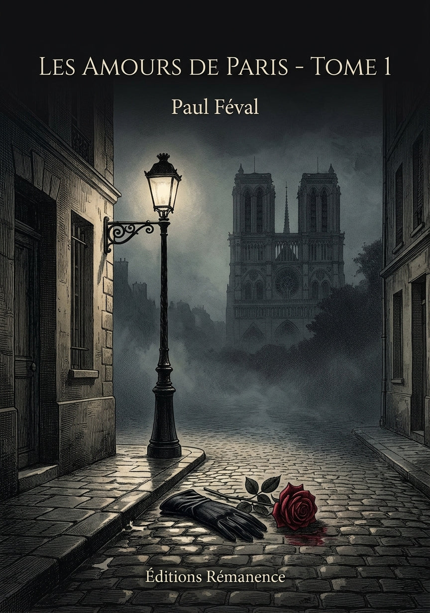 Livre Les Amours de Paris - Tome 1 par Paul Féval - Couverture - Editions Remanence