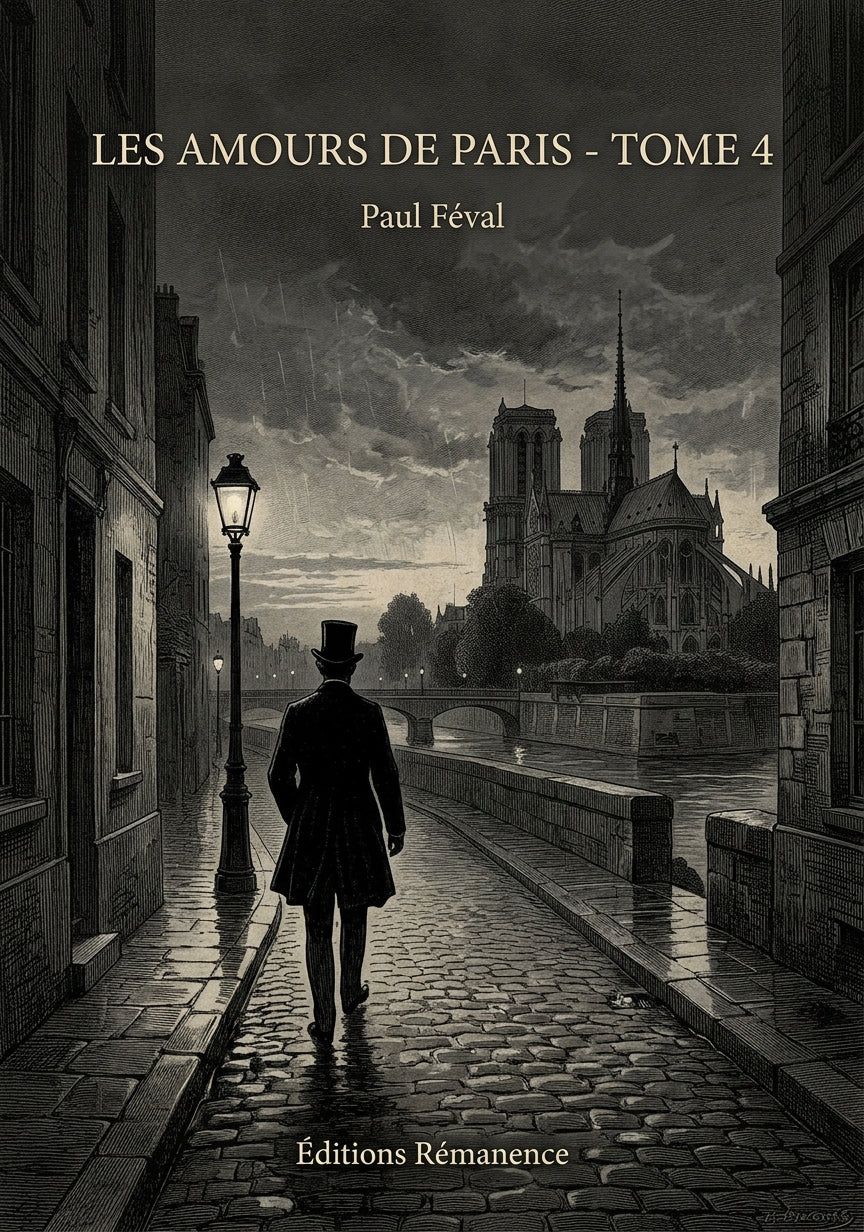 Livre Les Amours de Paris - Tome 4 par Paul Féval - Couverture - Editions Remanence