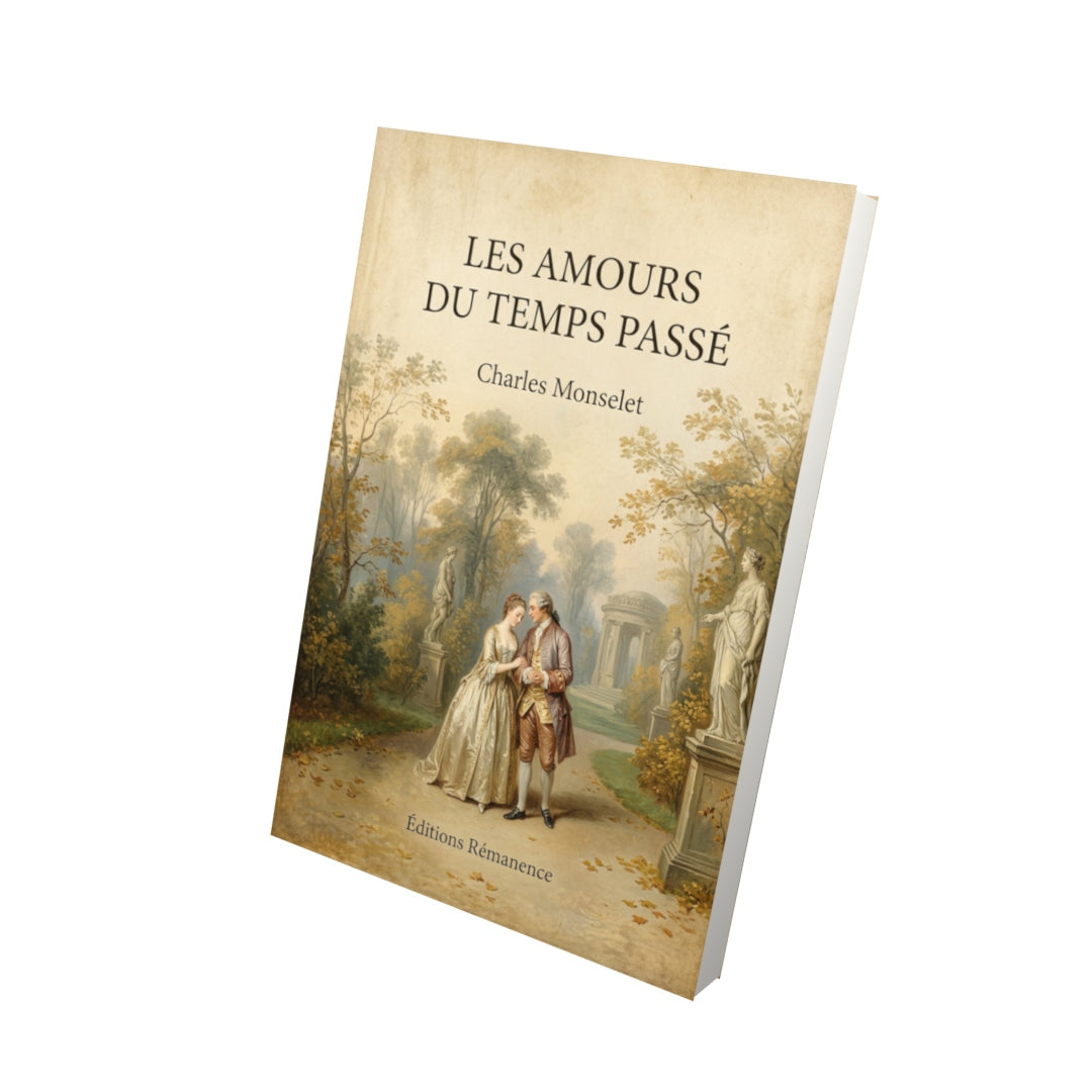 Livre Les amours du temps passé - Charles Monselet - Vue 3D - Editions Remanence