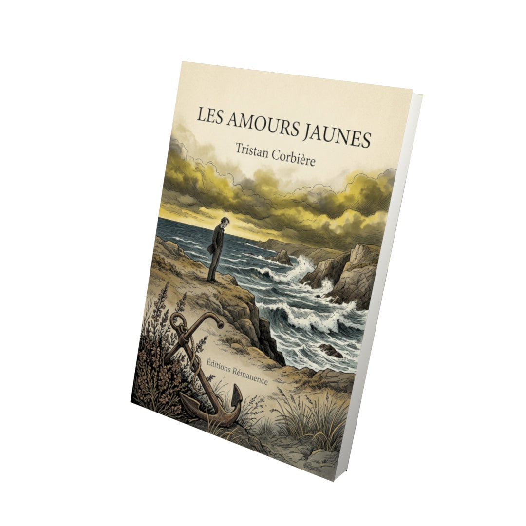 Livre Les amours jaunes - Tristan Corbière - Vue 3D - Editions Remanence