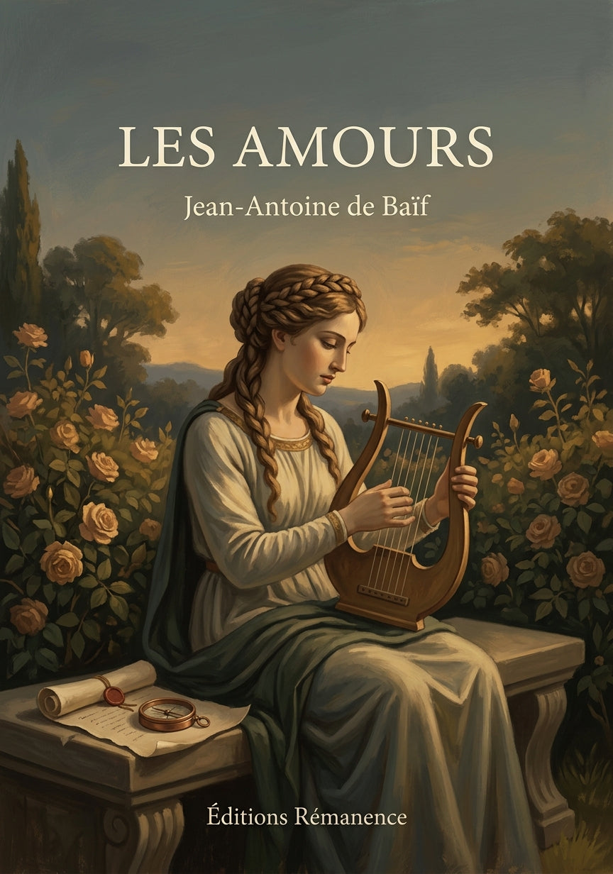 Livre Les Amours par Jean-Antoine de Baïf - Couverture - Editions Remanence