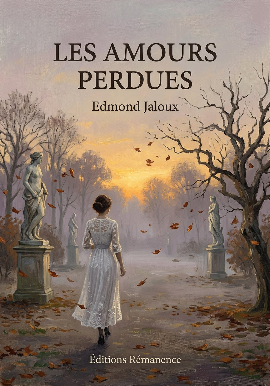 Livre Les Amours perdues par Edmond Jaloux - Couverture - Editions Remanence