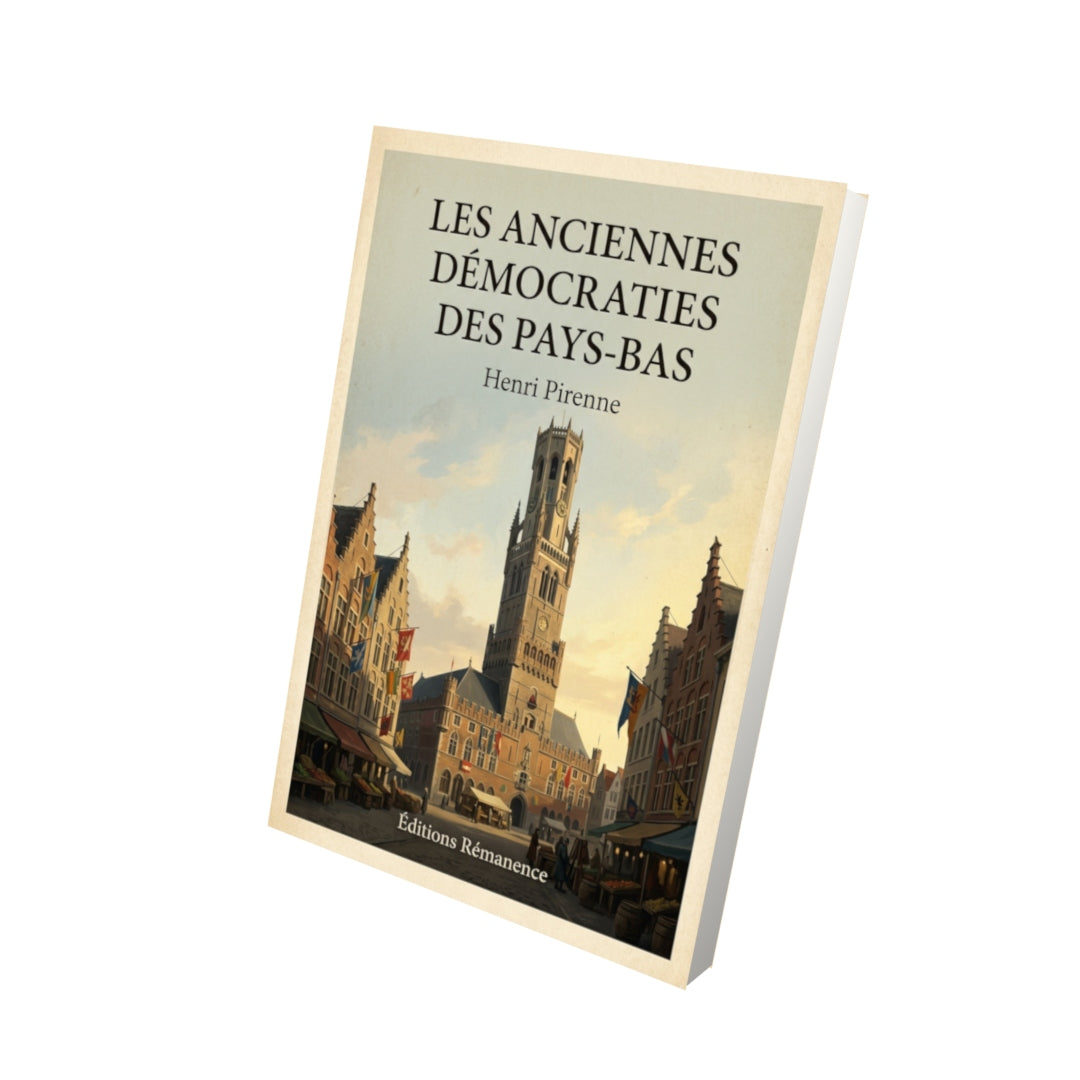Livre Les anciennes démocraties des Pays-Bas - Henri Pirenne - Vue 3D - Editions Remanence