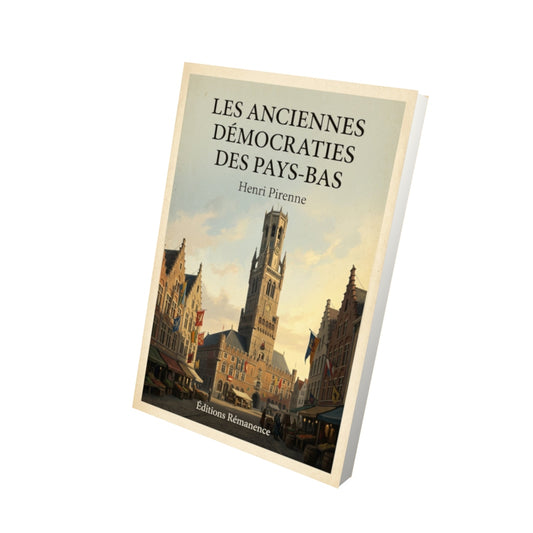 Livre Les anciennes démocraties des Pays-Bas - Henri Pirenne - Vue 3D - Editions Remanence